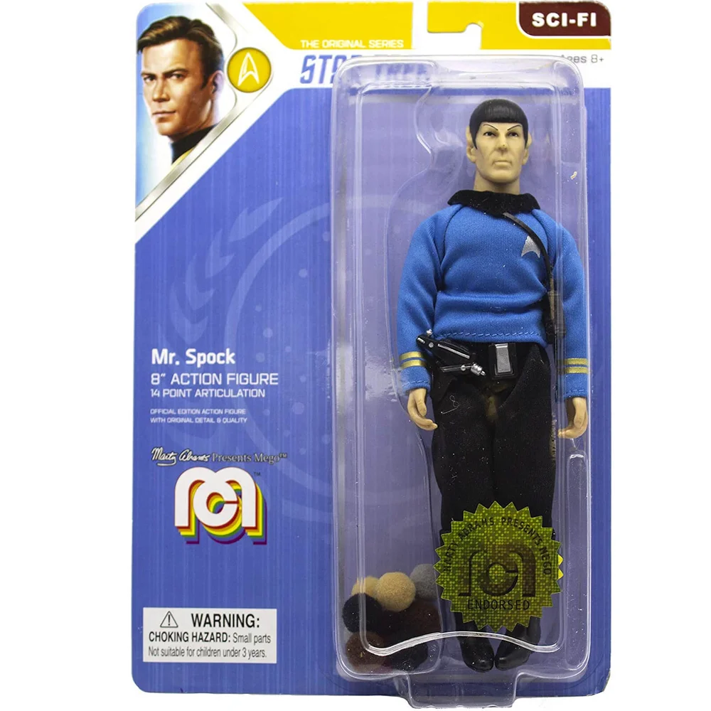 Mego Star Trek - Mr. Spock - Blue Shirt and Tribbles 8 Inch Action Figure Bild 1