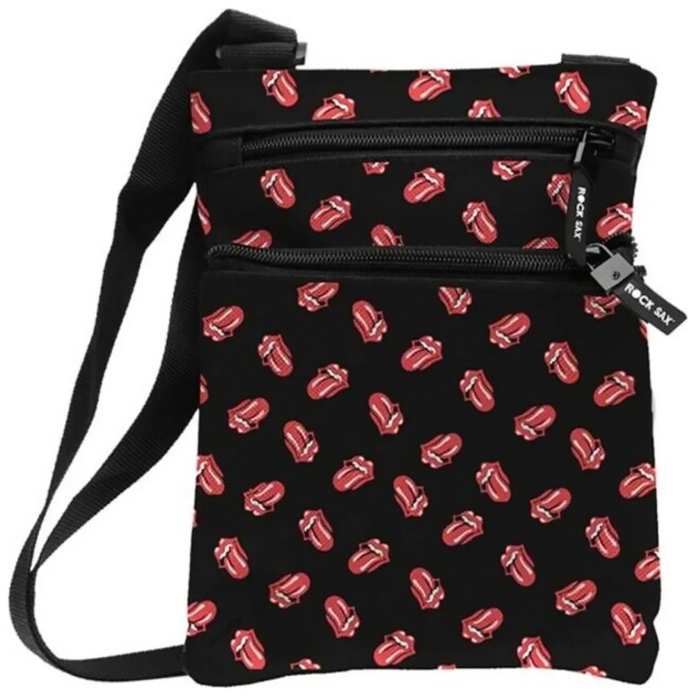 Rocksax The Rolling Stones Classic All-Over Tongue Shoulder Bag Bild 1
