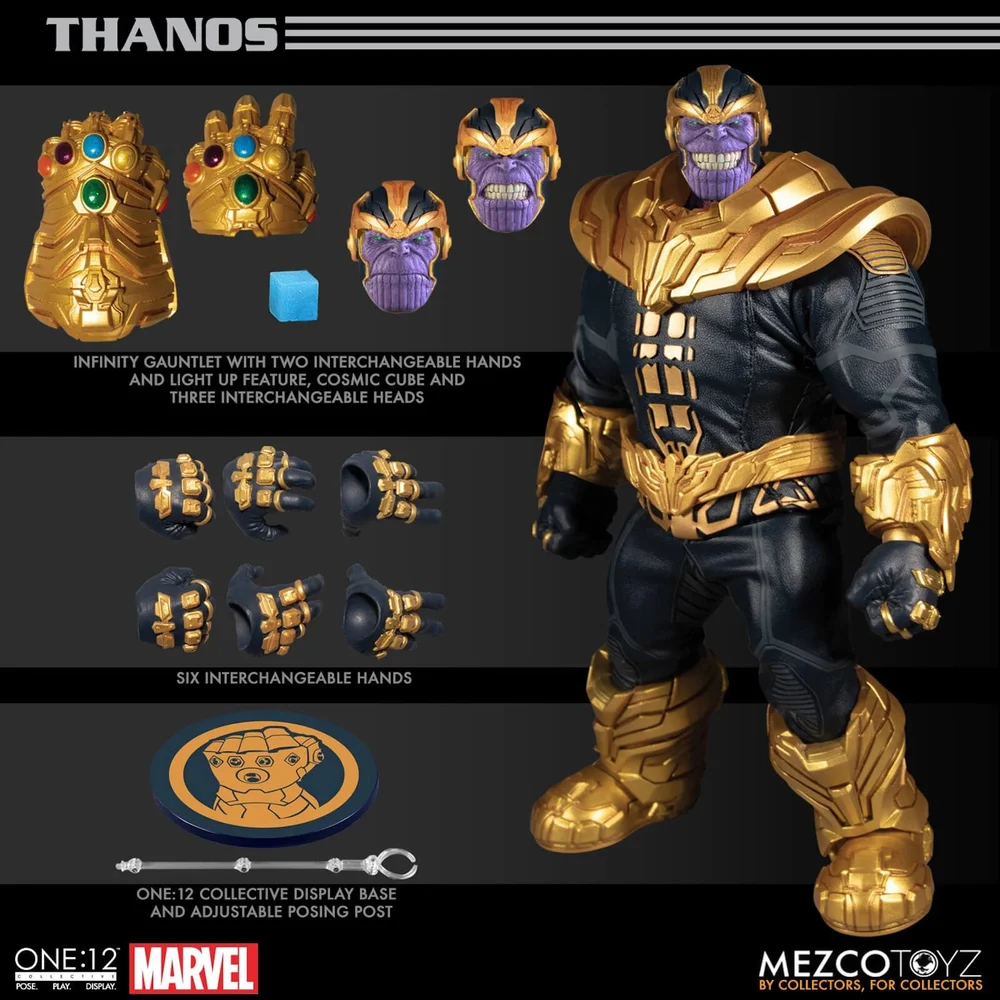 Mezco One:12 Collective Marvel Comics Thanos Figur Bild 1