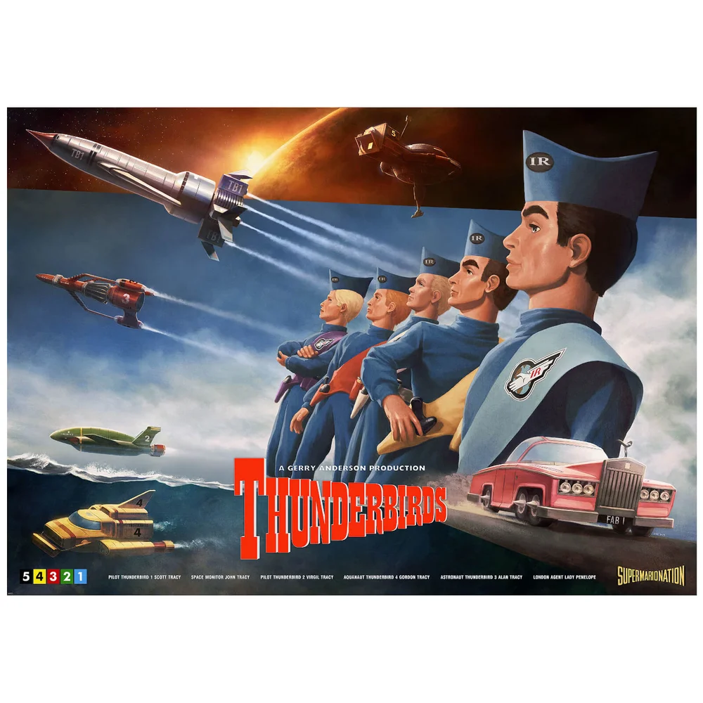 Thunderbirds Lithographie von Henrik Sahlstrom Bild 1