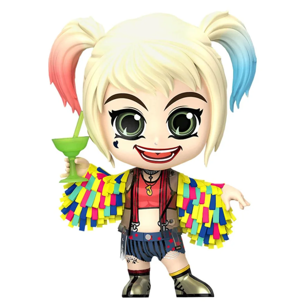 Hot Toys Birds of Prey Cosbaby Minifigur Harley Quinn (Caution Tape Jacket Version) 11 cm Bild 1