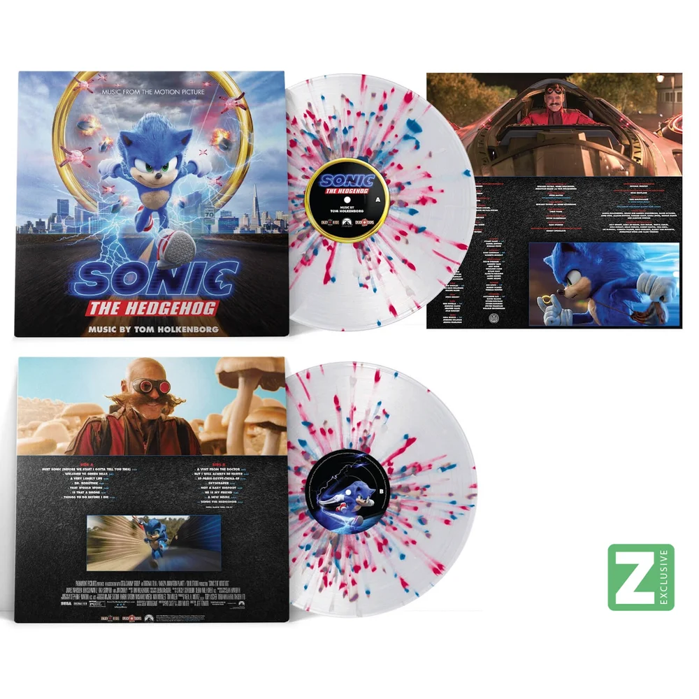 Enjoy The Ride - Sonic The Hedgehog (Music From The Motion Picture) Vinyl - (Zavvi Exclusive Red and Blue Splatter) Bild 1