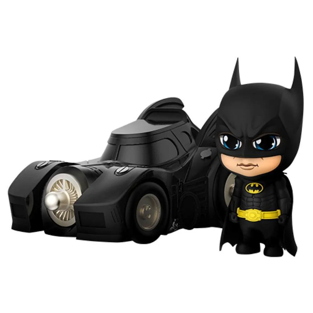 Hot Toys Batman (1989) Cosbaby Mini-Figuren Batman mit Batmobil 12 cm Bild 1