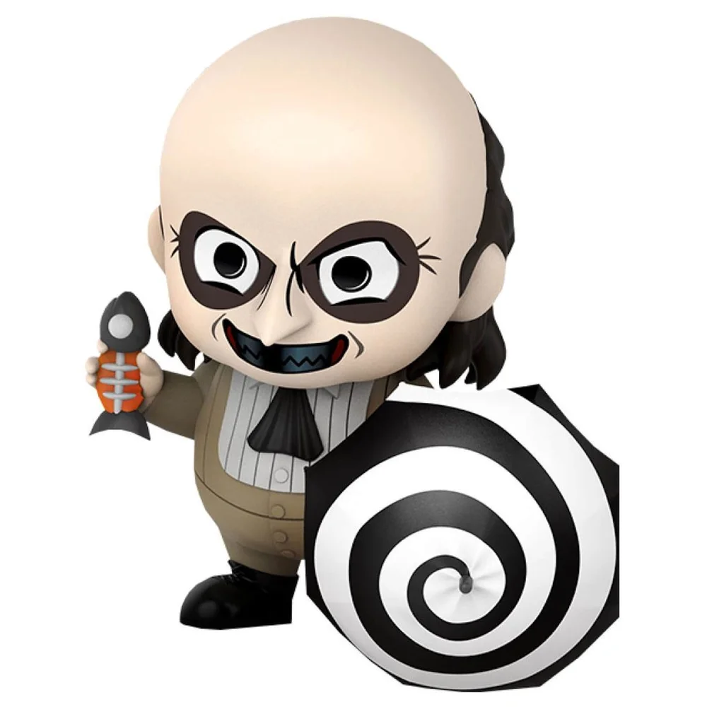 Hot Toys Batman Returns Cosbaby Minifigur Der Pinguin mit Regenschirm 12 cm Bild 1