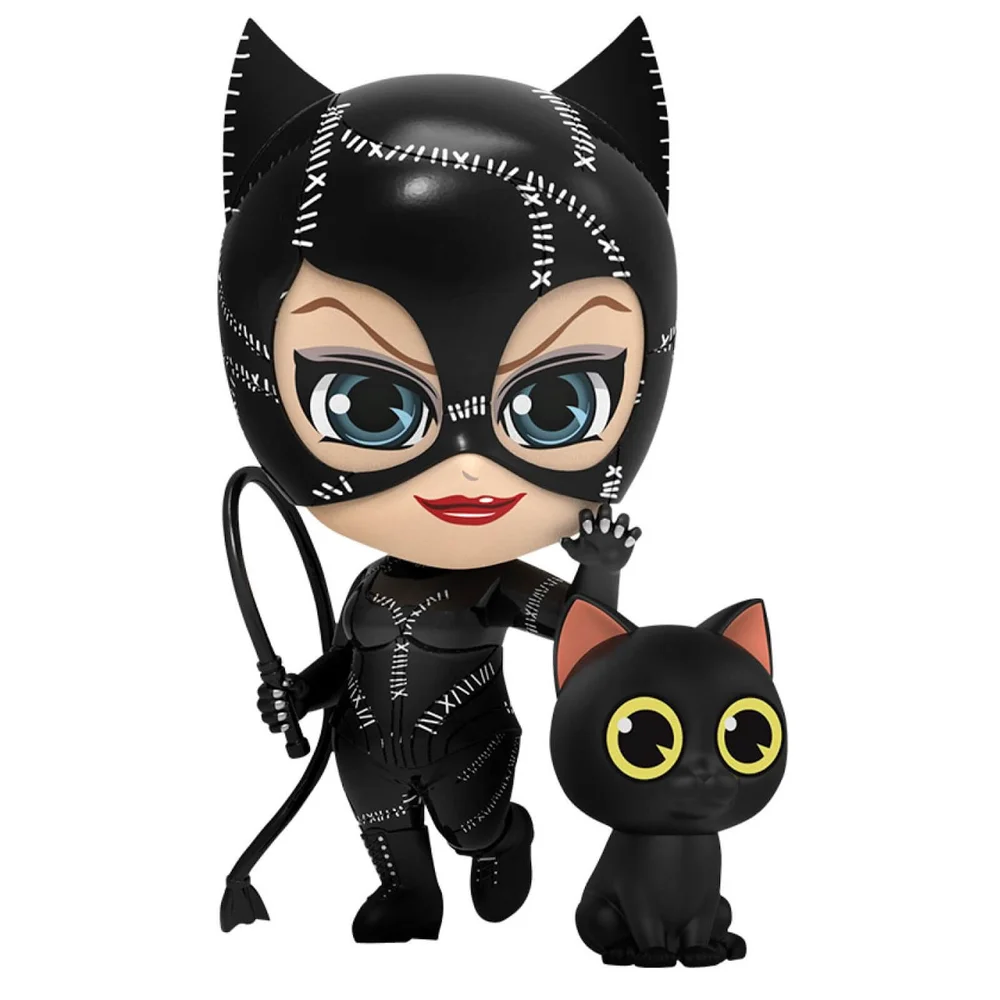 Hot Toys Batman Returns Cosbaby Minifiguren Catwoman mit Peitsche 12 cm Bild 1
