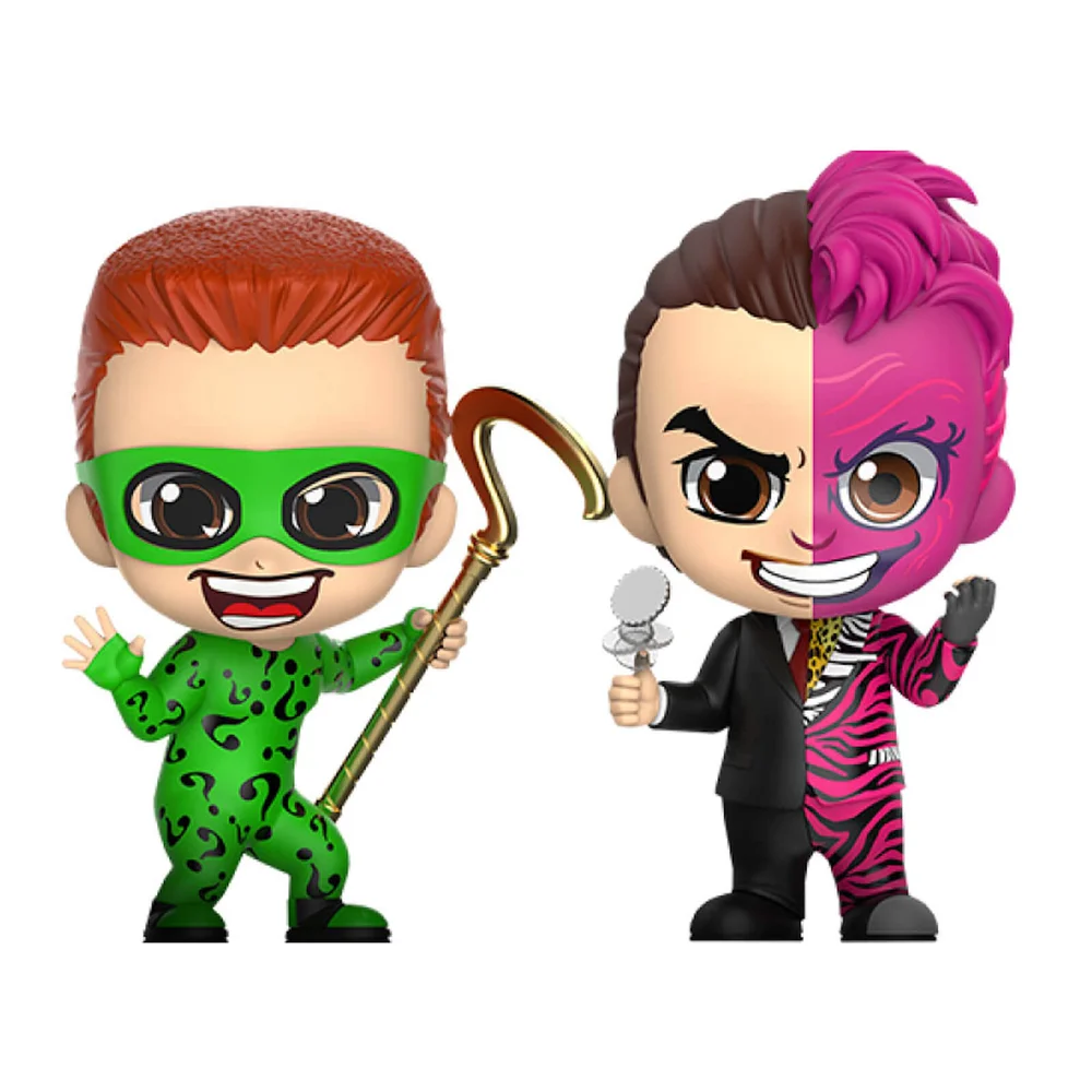 Hot Toys Batman Forever Cosbaby Minifiguren 2er-Pack The Riddler & Two-Face 11 cm Bild 1
