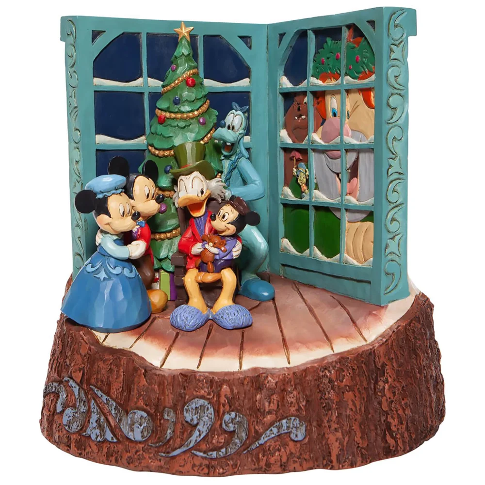 Disney Traditions Carved by Heart Mickey Mouse Christmas Carol Figurine 20cm Bild 1