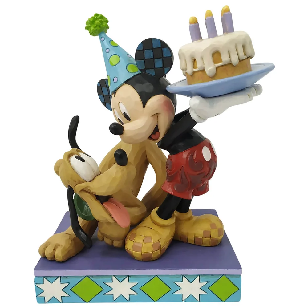 Disney Traditions Pluto and Mickey Birthday Figur 18 cm Bild 1