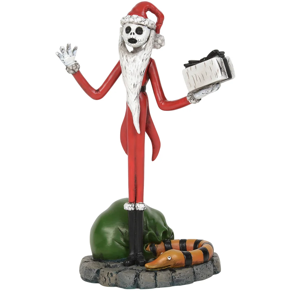 The Nightmare Before Christmas Village Jack Skellington Steals Christmas Figur 11 cm Bild 1