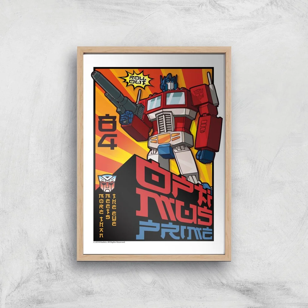 Transformers Roll Out Poster Art Print - A4 - Wooden Frame Bild 1