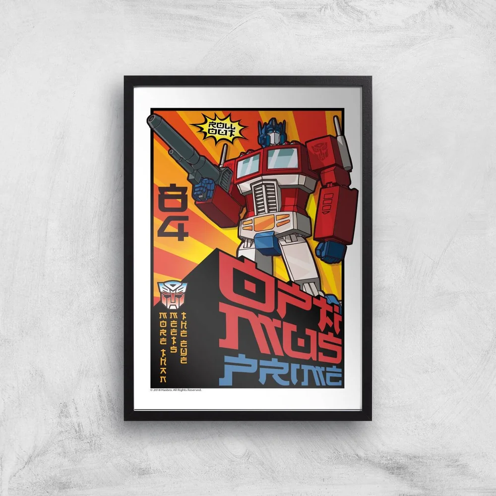 Transformers Roll Out Poster Art Print - A3 - Black Frame Bild 1