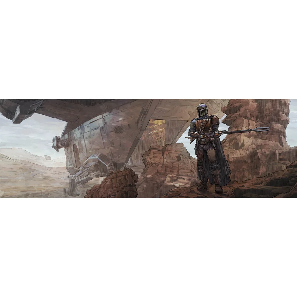 Star Wars The Mandalorian "Best in the Parsec" Lithograph by Brent Woodside Bild 1