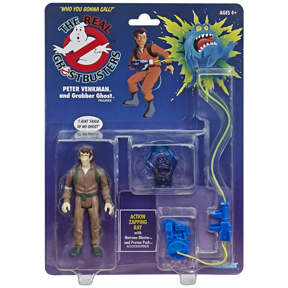 Hasbro Ghostbusters Kenner Classics Peter Venkman und Grabber Ghost Retro Actionfigur Bild 1