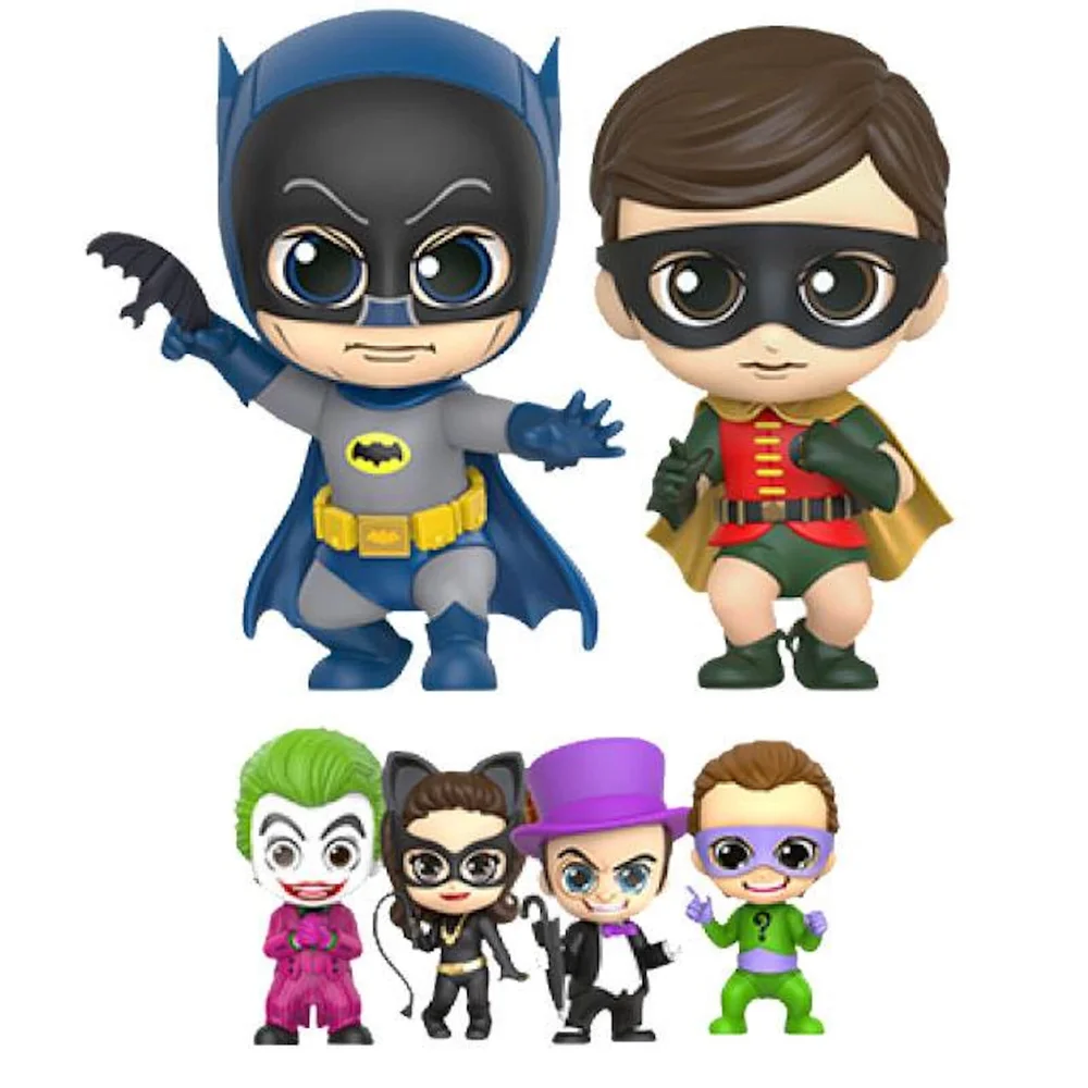 Hot Toys DC Comics Batman 1966 Cosbaby Mini Figure Box Set Batman, Robin and Villains 11 cm Bild 1