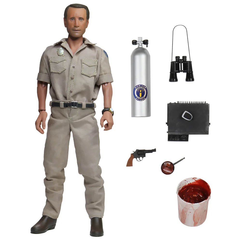 NECA Jaws Chief Martin Brody 8 Inch Clothed Action Figure Bild 1
