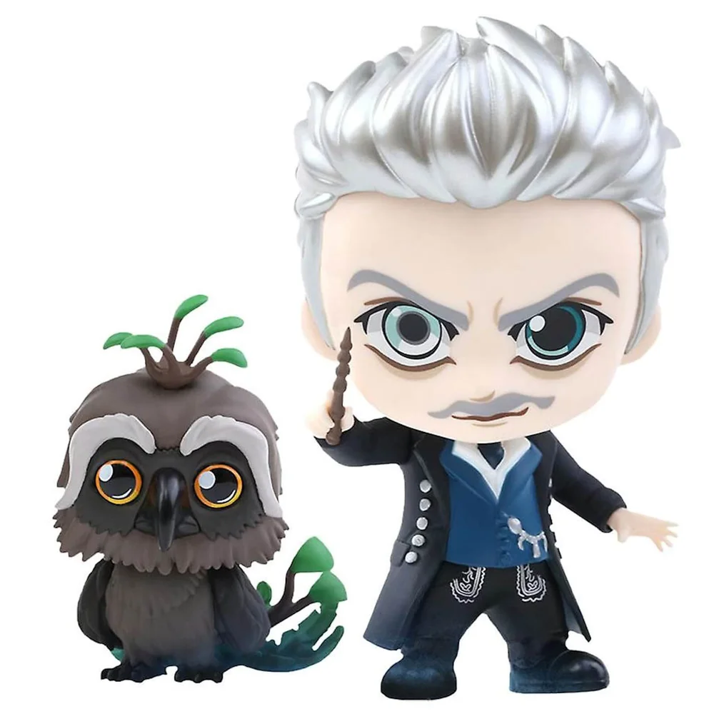 Hot Toys Fantastic Beasts: The Crimes of Grindelwald Cosbaby Gellert Grindelwald and Augurey - Größe S (2er-Set) Bild 1