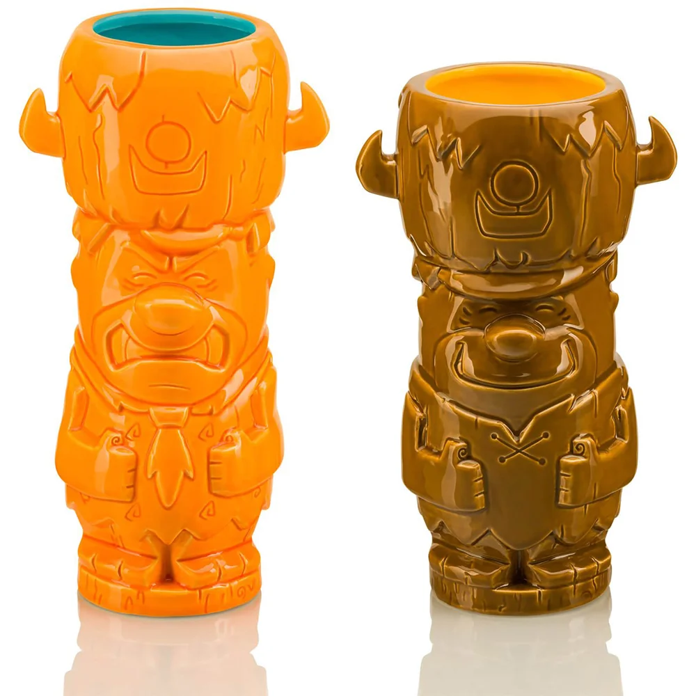 Beeline Creative The Flintstones Fred and Barney Geeki Tikis Becher 2er-Pack Bild 1