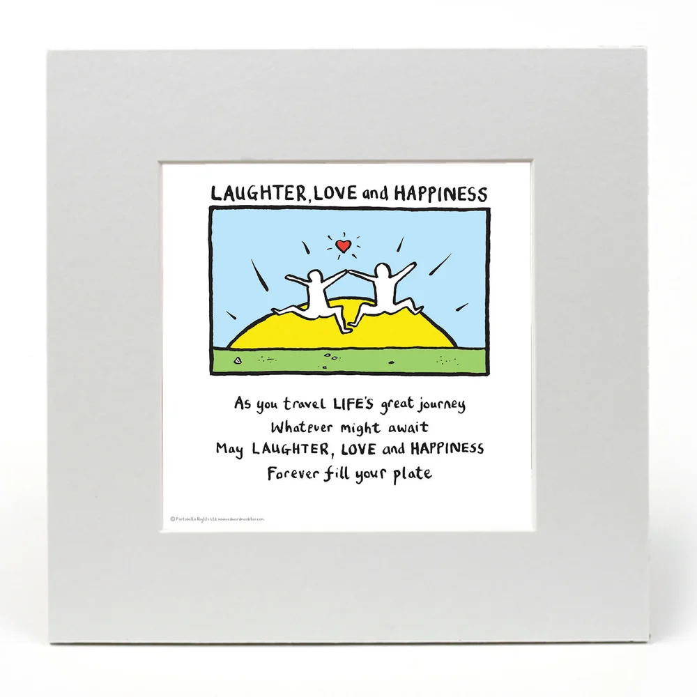 Laughter, Love and Happiness von Edward Monkton Bild 1