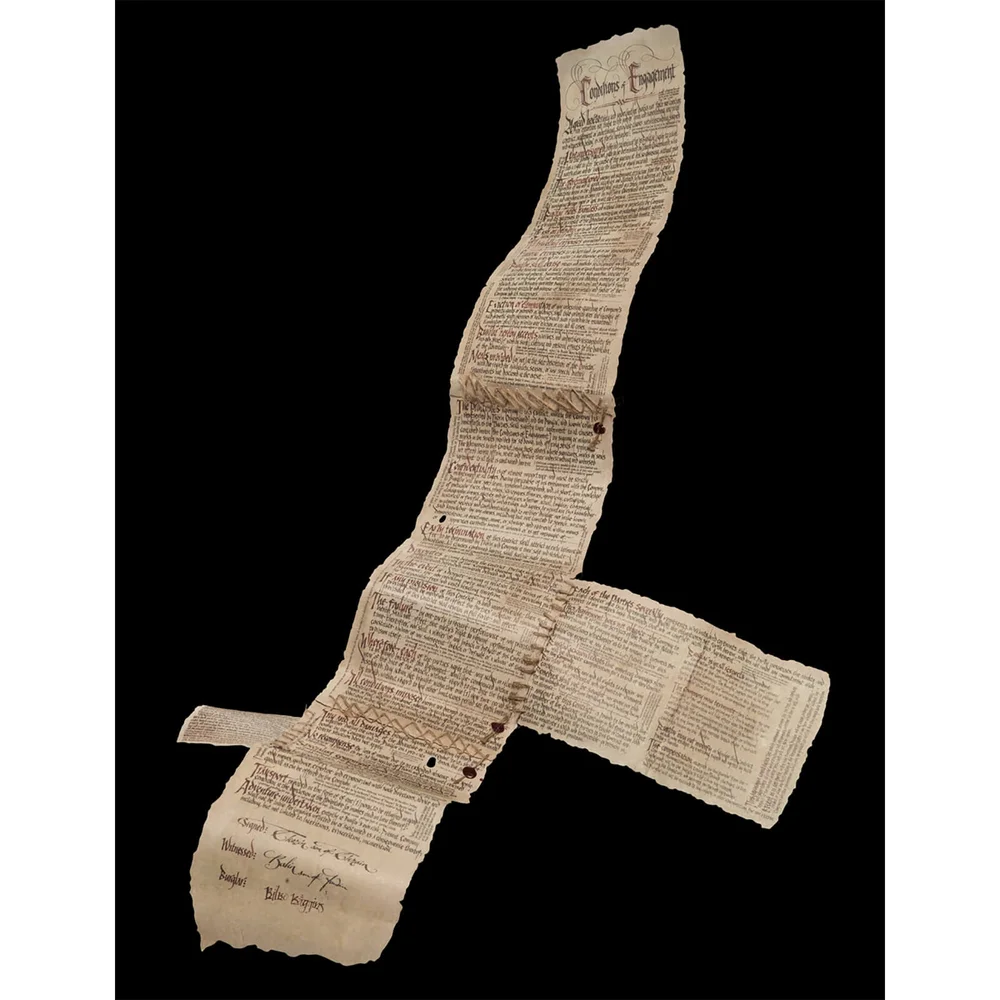 Weta Workshop The Hobbit Mini Replica The Burglar Contract of Bilbo Baggins Bild 1