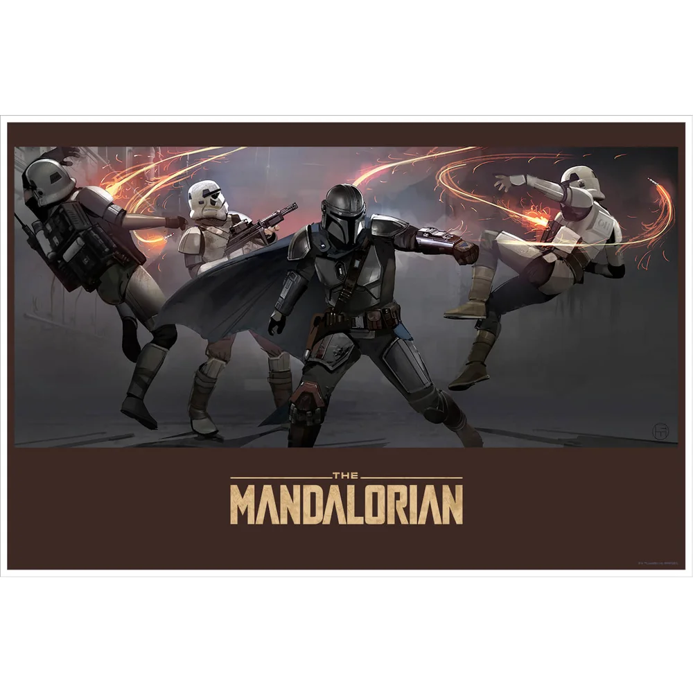 Star Wars Mandalorian "Deal With It" Lithographie von Brian Matyas Bild 1