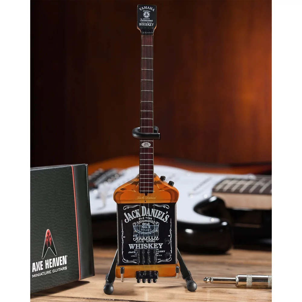 Axe Heaven Van Halen Michael Anthony Jack Daniel's Miniatur-Bassgitarre als Replik Bild 1