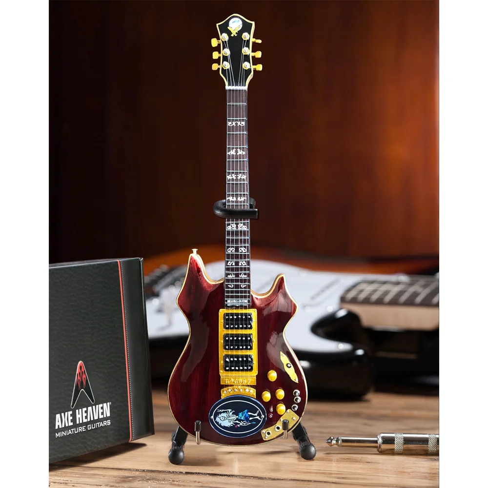Axe Heaven Grateful Dead Jerry Garcia Rosebud Miniature Guitar Replica Bild 1