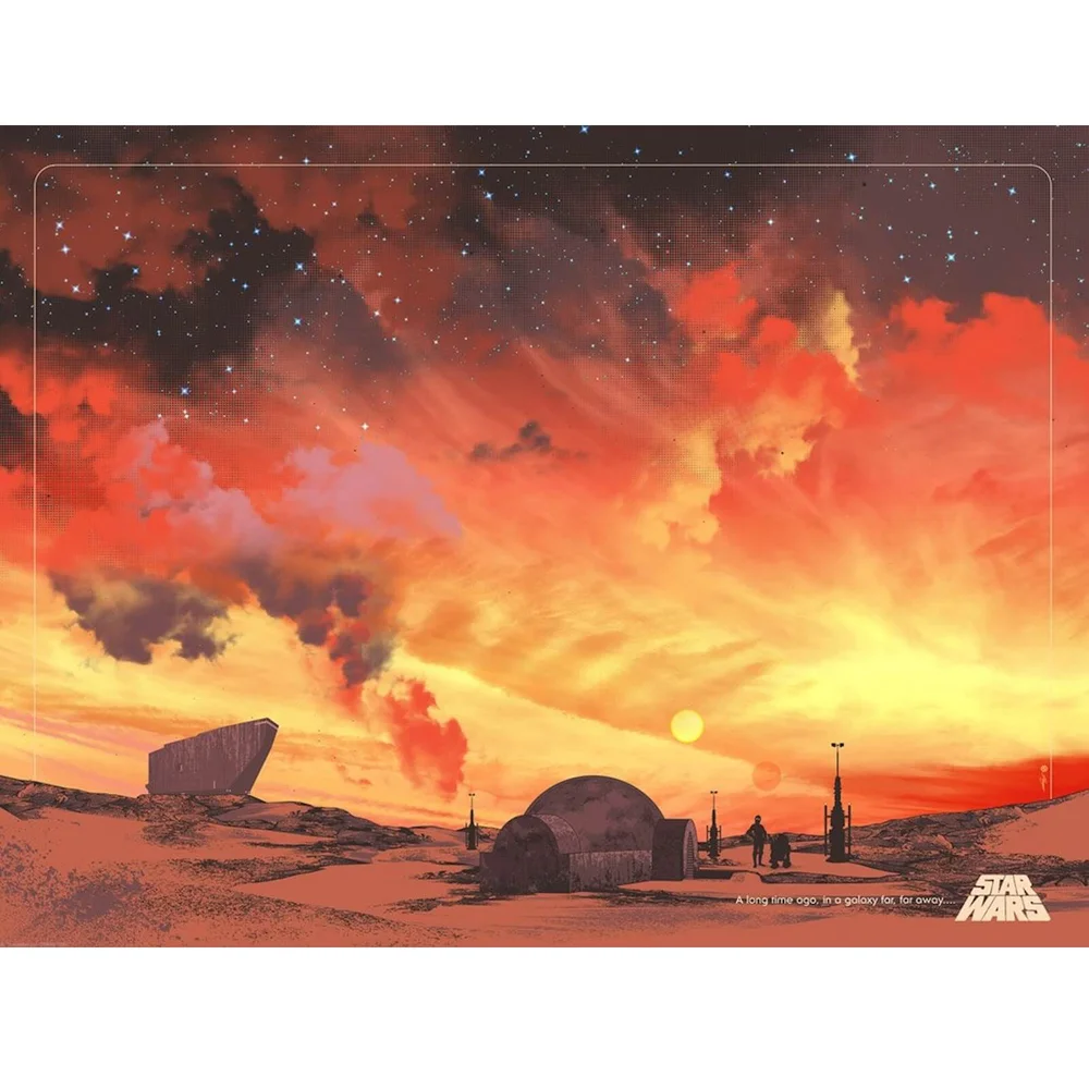 Star Wars Binary Sunset Lithograph by Guy Stauber Bild 1