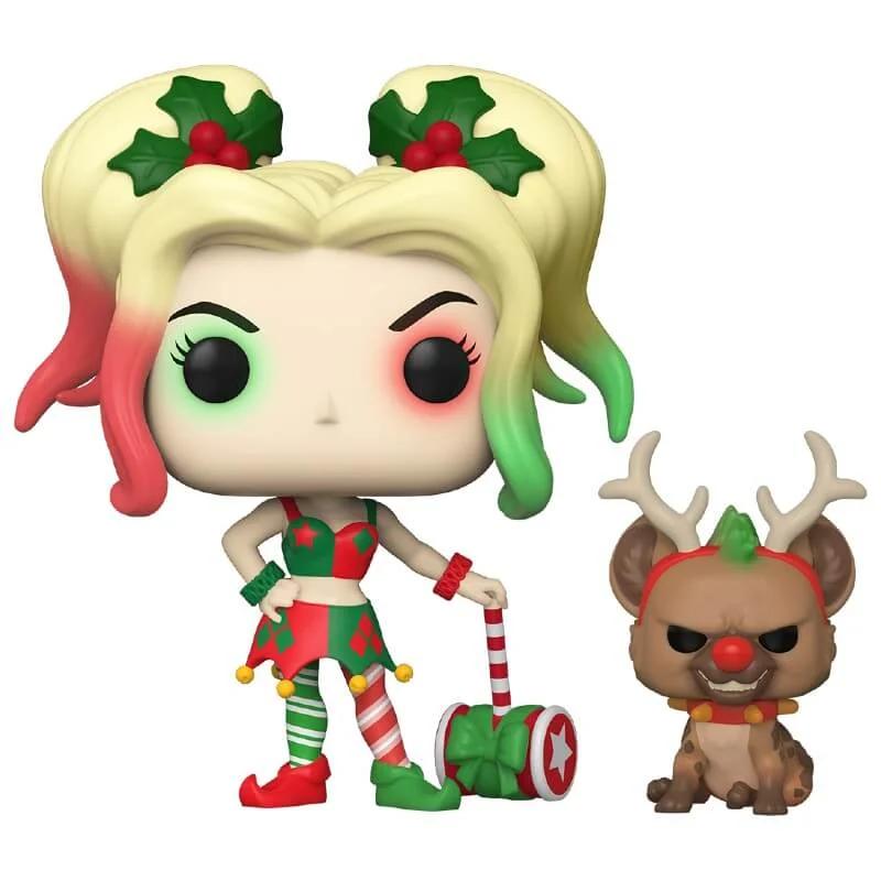 DC Comics Weihnachts-Harley Quinn mit Helferin Pop! Vinylfigur Bild 1