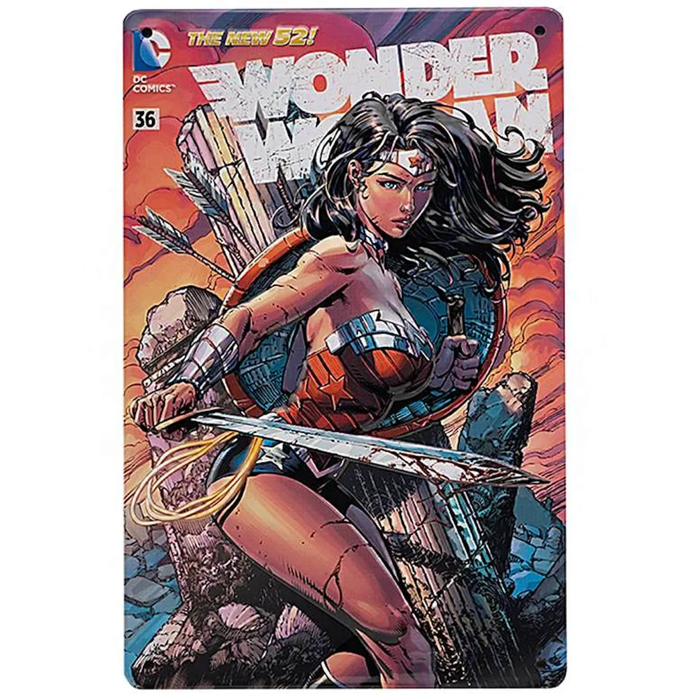 DC Comics Wonder Woman #36 Tin Plate Poster Bild 1