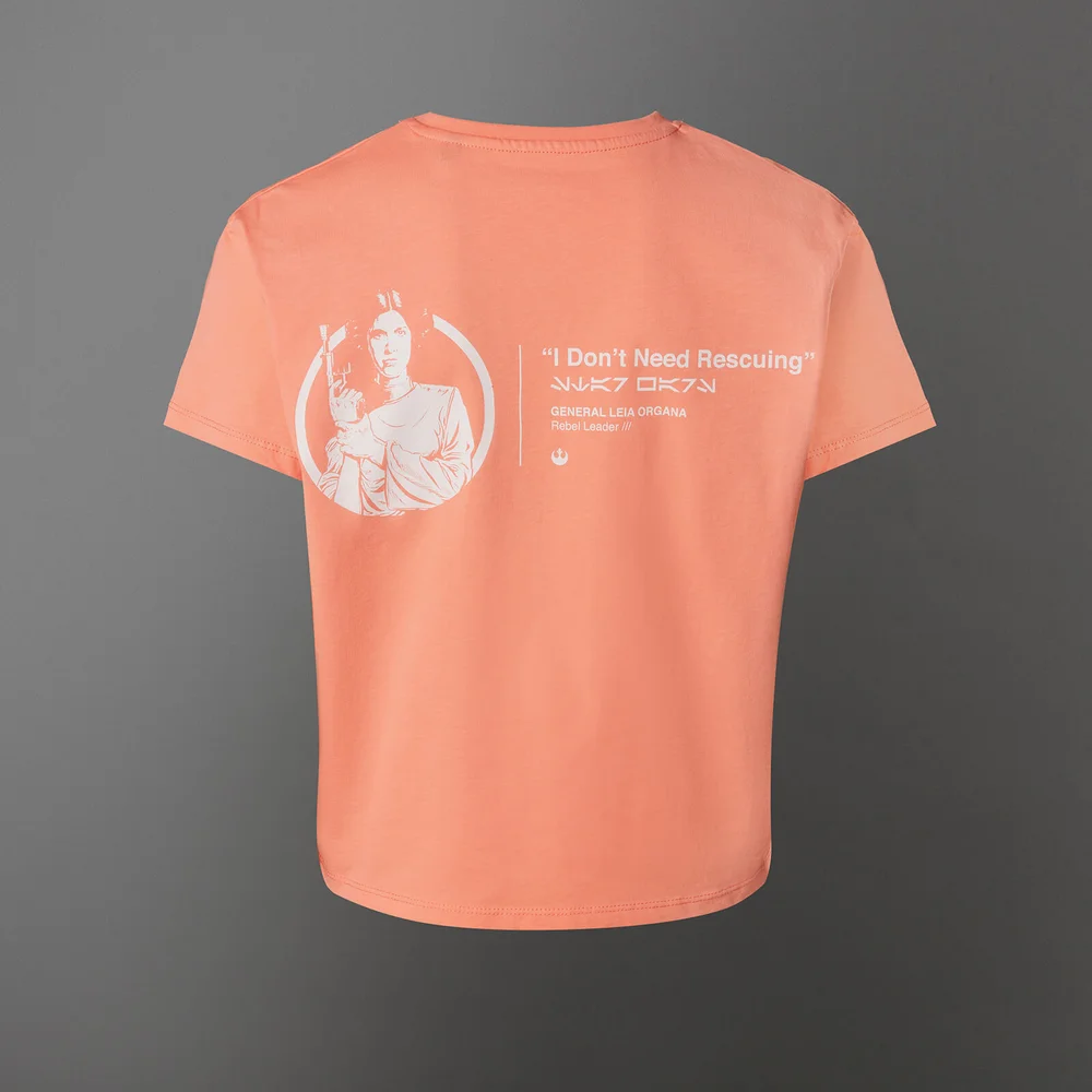 Star Wars Princess Leia Women's Cropped T-Shirt - Korallenrot - XS Bild 1