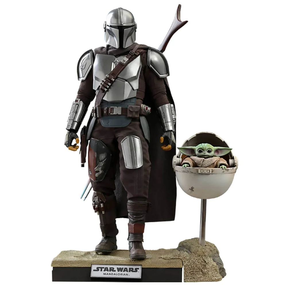 Hot Toys Star Wars The Mandalorian Actionfigur im Maßstab 1:6 2er-Pack Der Mandalorianer & Das Kind Deluxe 30 cm Bild 1