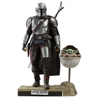 Hot Toys Star Wars The Mandalorian Actionfigur im Maßstab 1:6 2er-Pack Der Mandalorianer & Das Kind Deluxe 30 cm