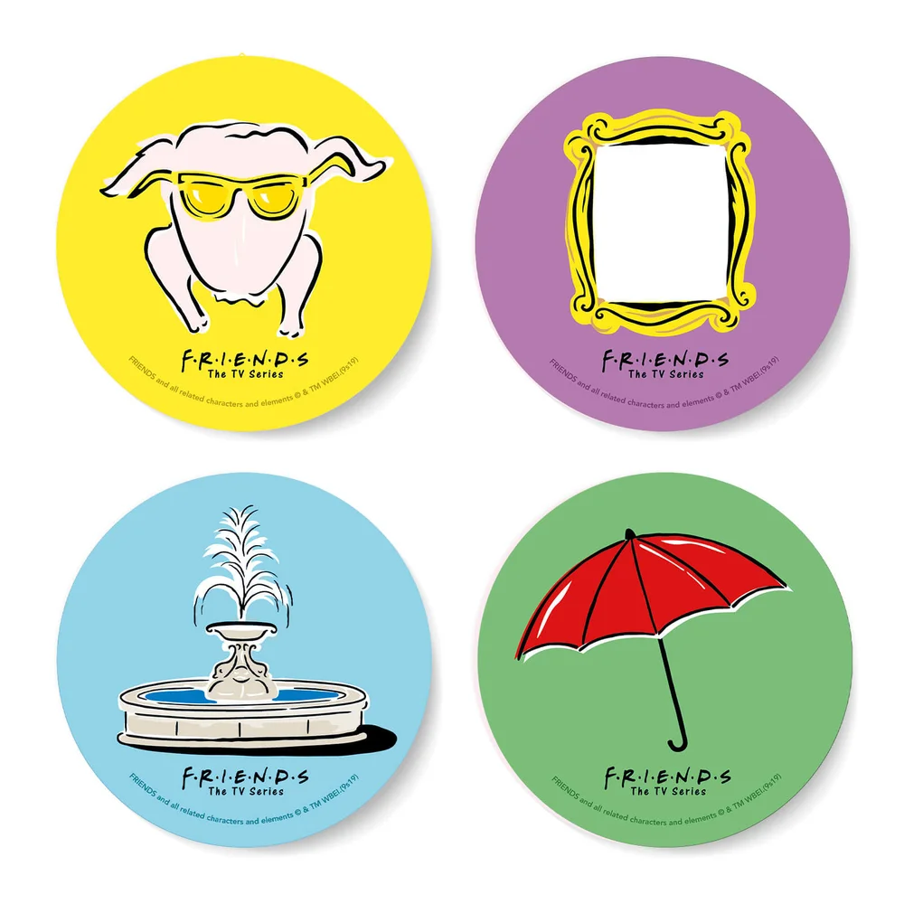 Friends Icons Coaster Set Bild 1