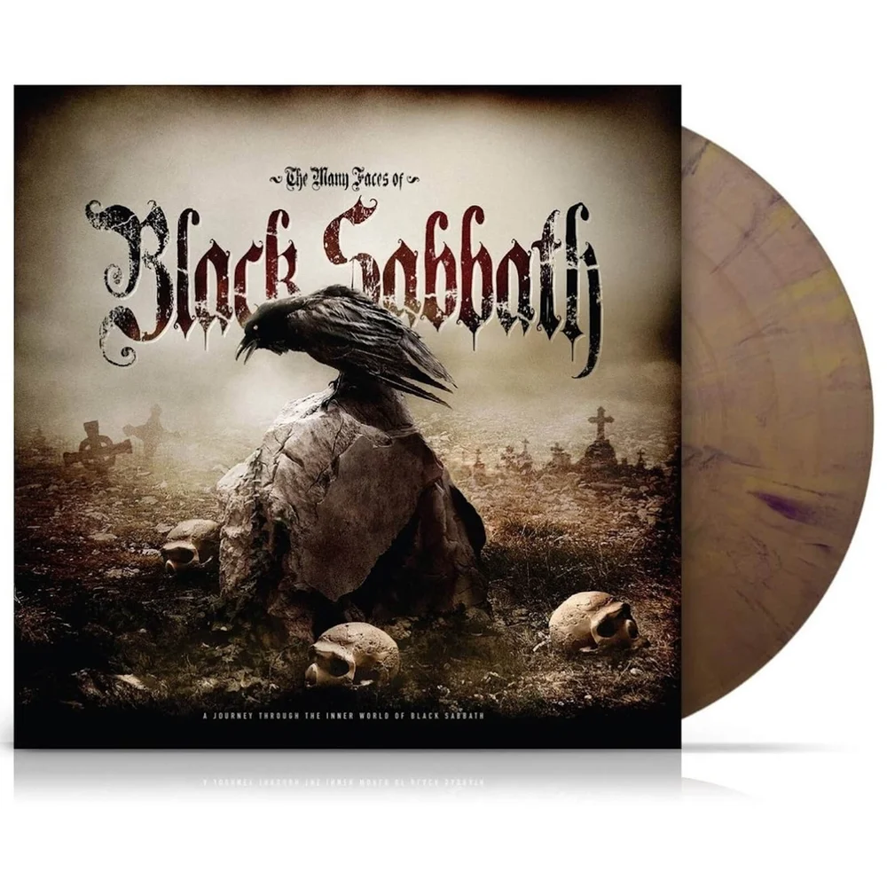 The Many Faces of Black Sabbath - Limited Edition Double Gatefold - gold-schwarzes Vinyl im Splatter-Design Bild 1