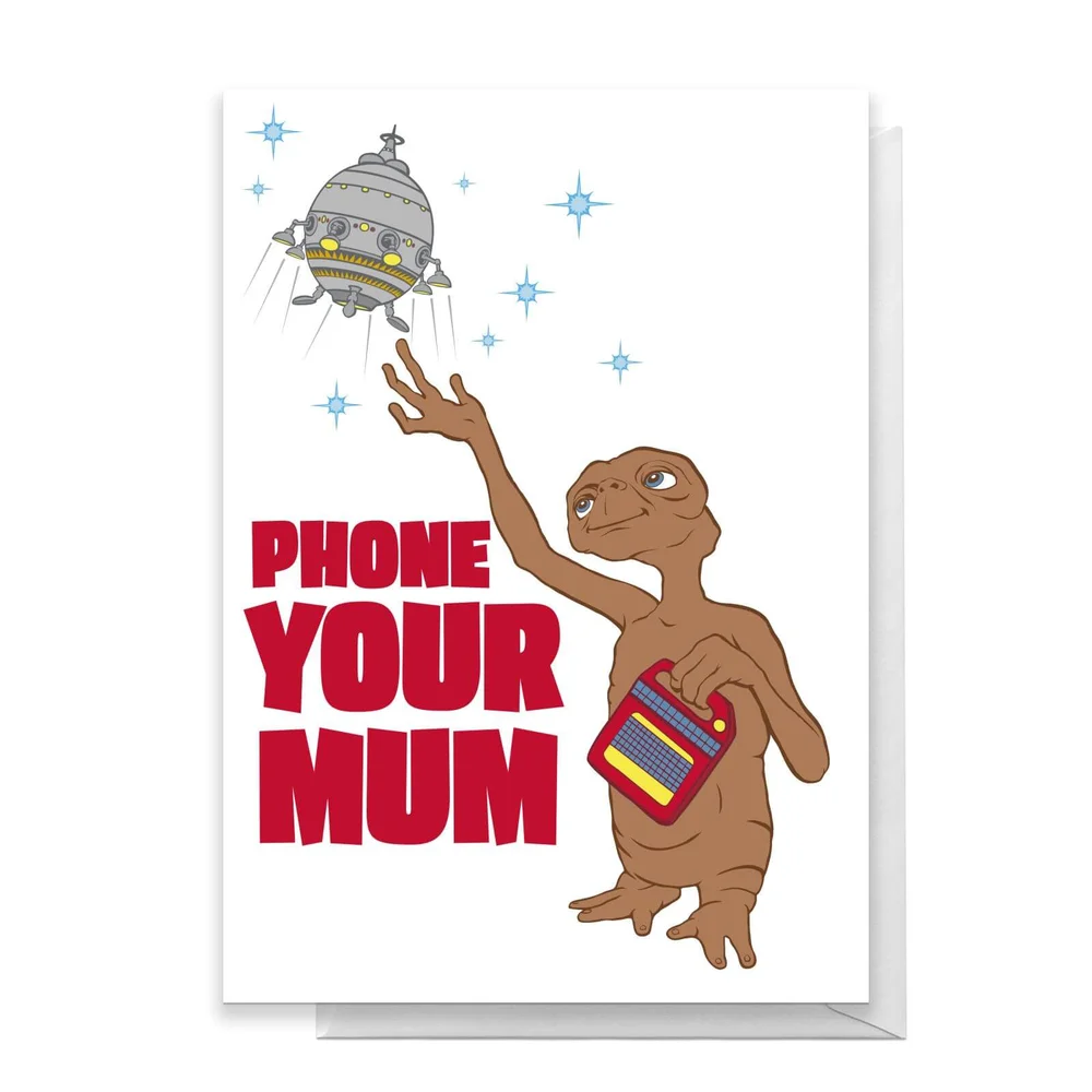 E.T. Phone Your Mum Greetings Card - Standard Card Bild 1