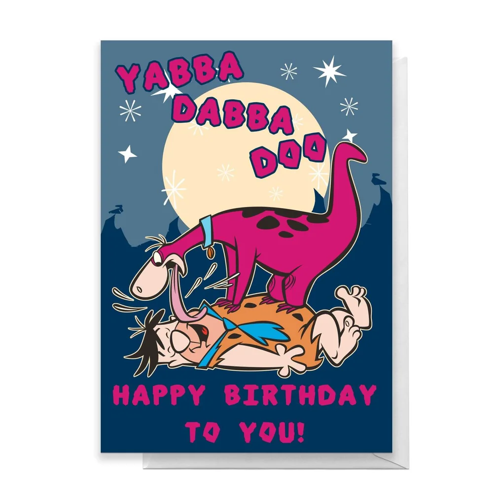 Flintstones Happy Birthday Greetings Card - Standard Card Bild 1