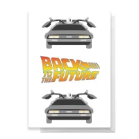 Back To The Future DeLorean Greetings Card