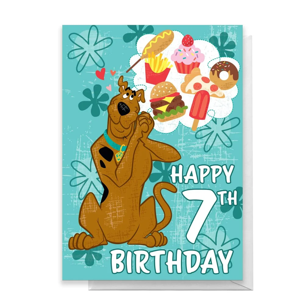 Scooby Doo 7th Birthday Greetings Card - Standard Card Bild 1