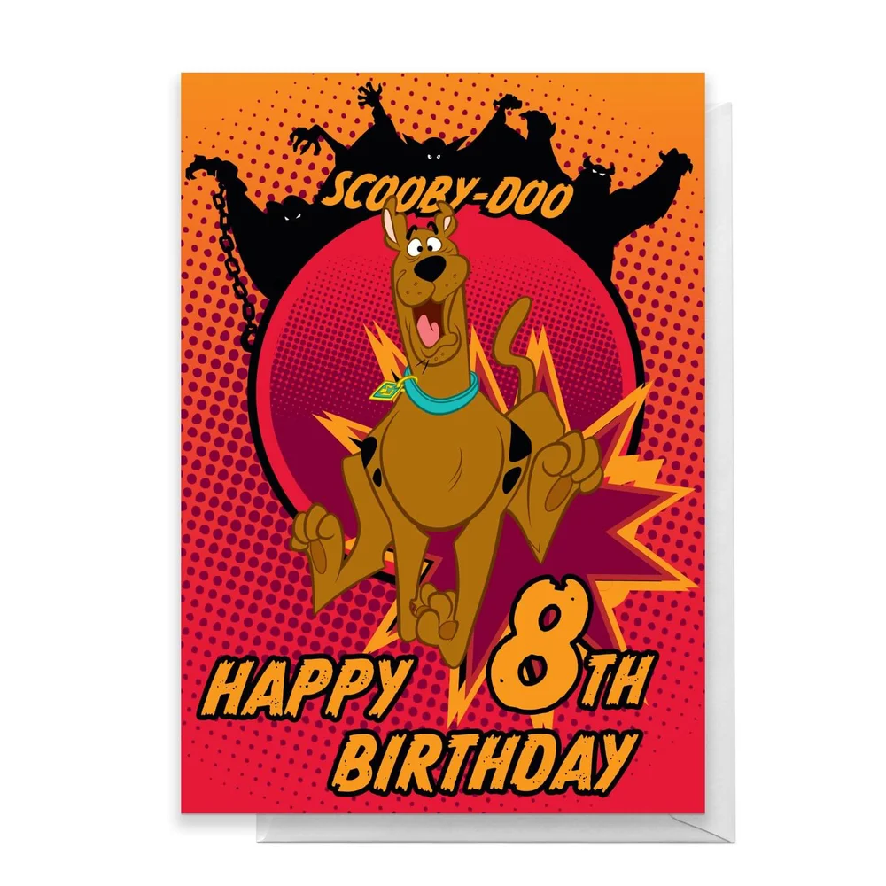 Scooby Doo 8th Birthday Greetings Card - Standard Card Bild 1