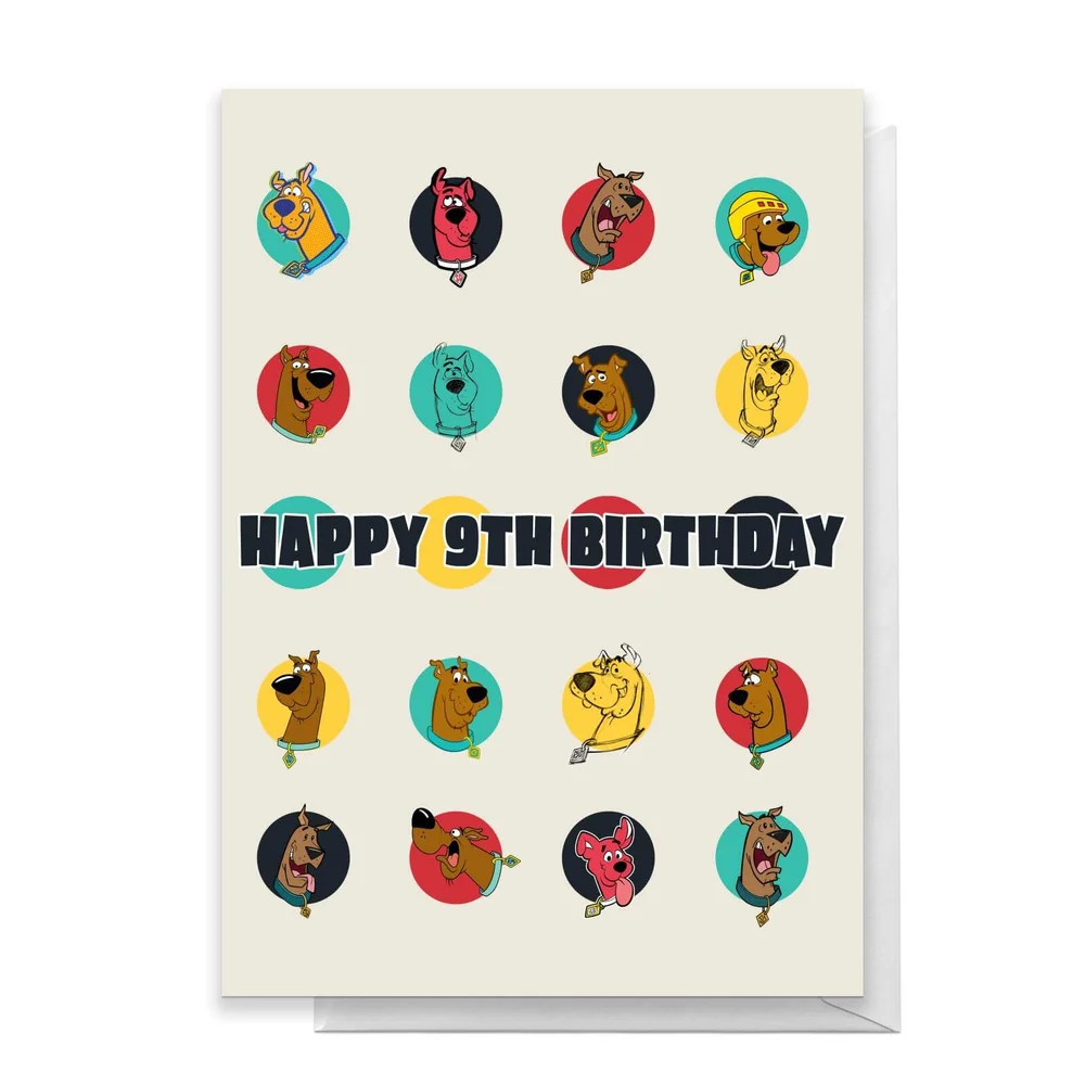 Scooby Doo 9th Birthday Greetings Card - Standard Card Bild 1