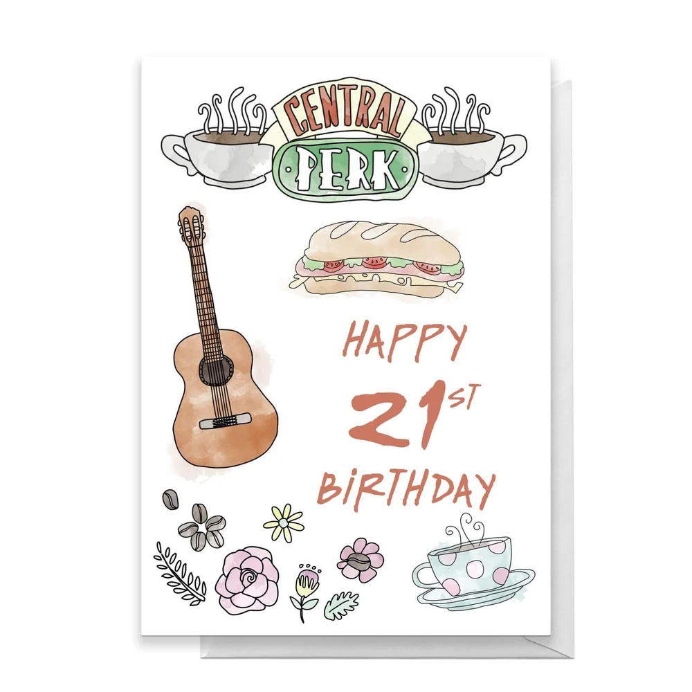 Friends Birthday 21st Greetings Card - Standard Card Bild 1