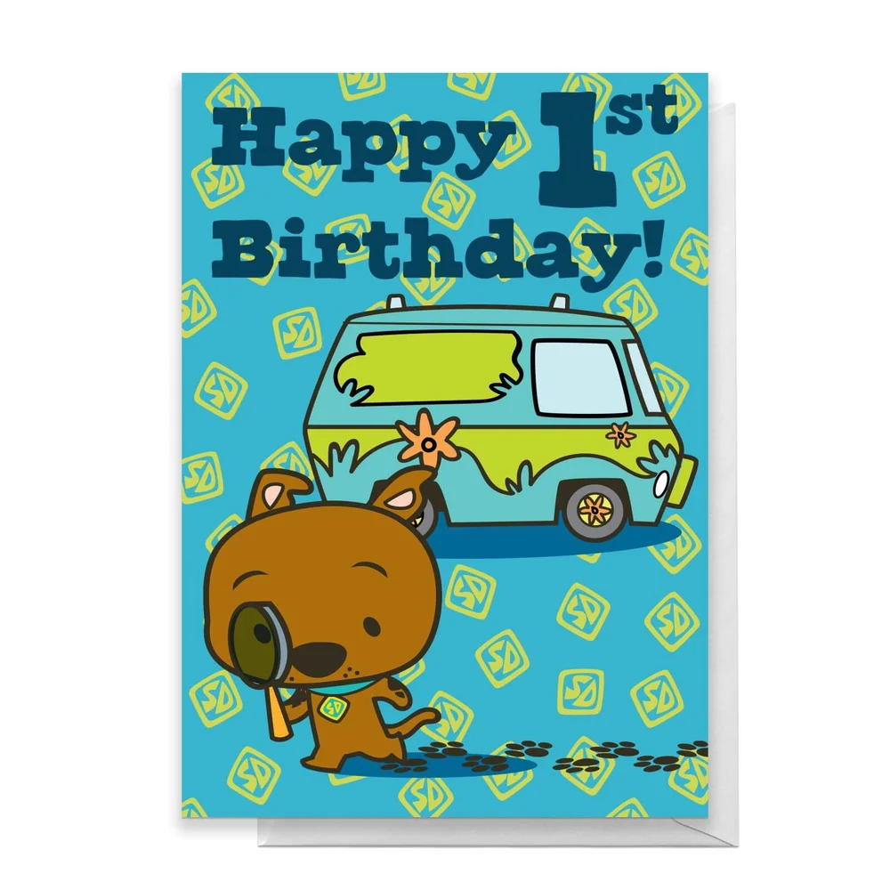 Scooby Doo 1st Birthday Greetings Card - Standard Card Bild 1