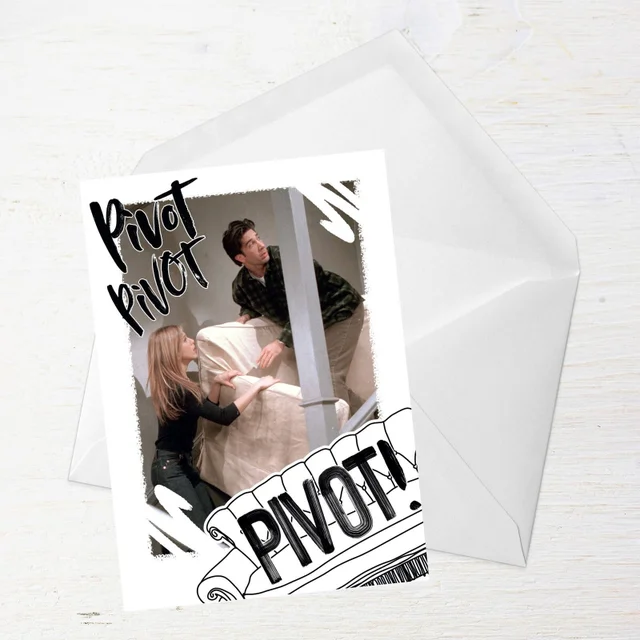 Friends PIVOT! Greetings Card