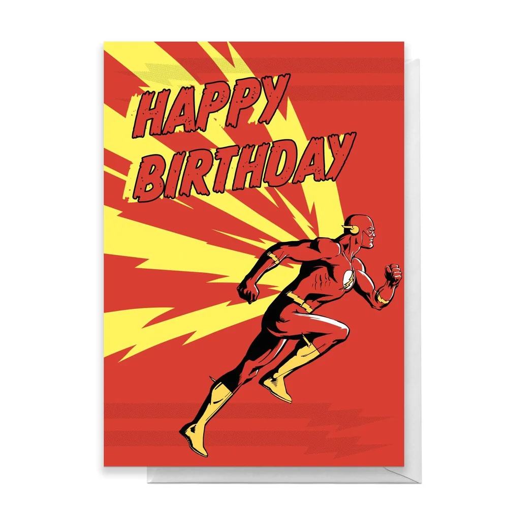 The Flash Happy Birthday Greetings Card - Standard Card Bild 1