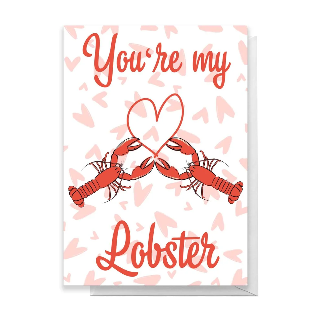 Friends Valentine's Lobster Greetings Card - Standard Card Bild 1