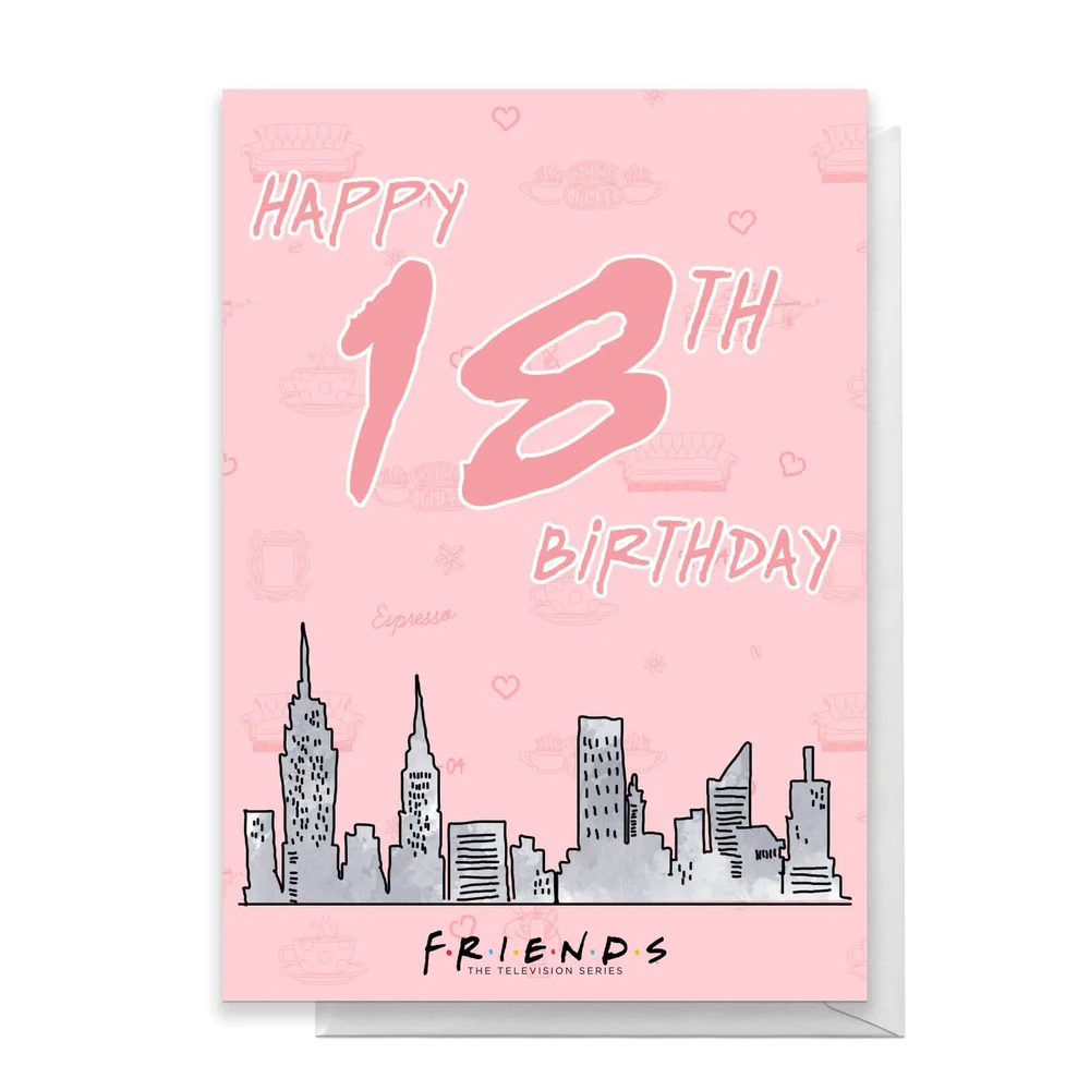 Friends Birthday 18th Greetings Card - Standard Card Bild 1
