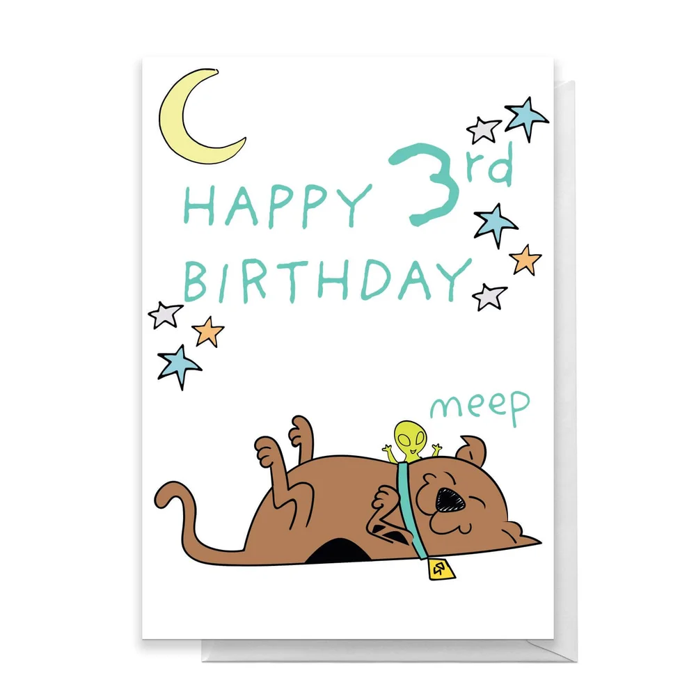 Scooby Doo 3rd Birthday Greetings Card - Standard Card Bild 1