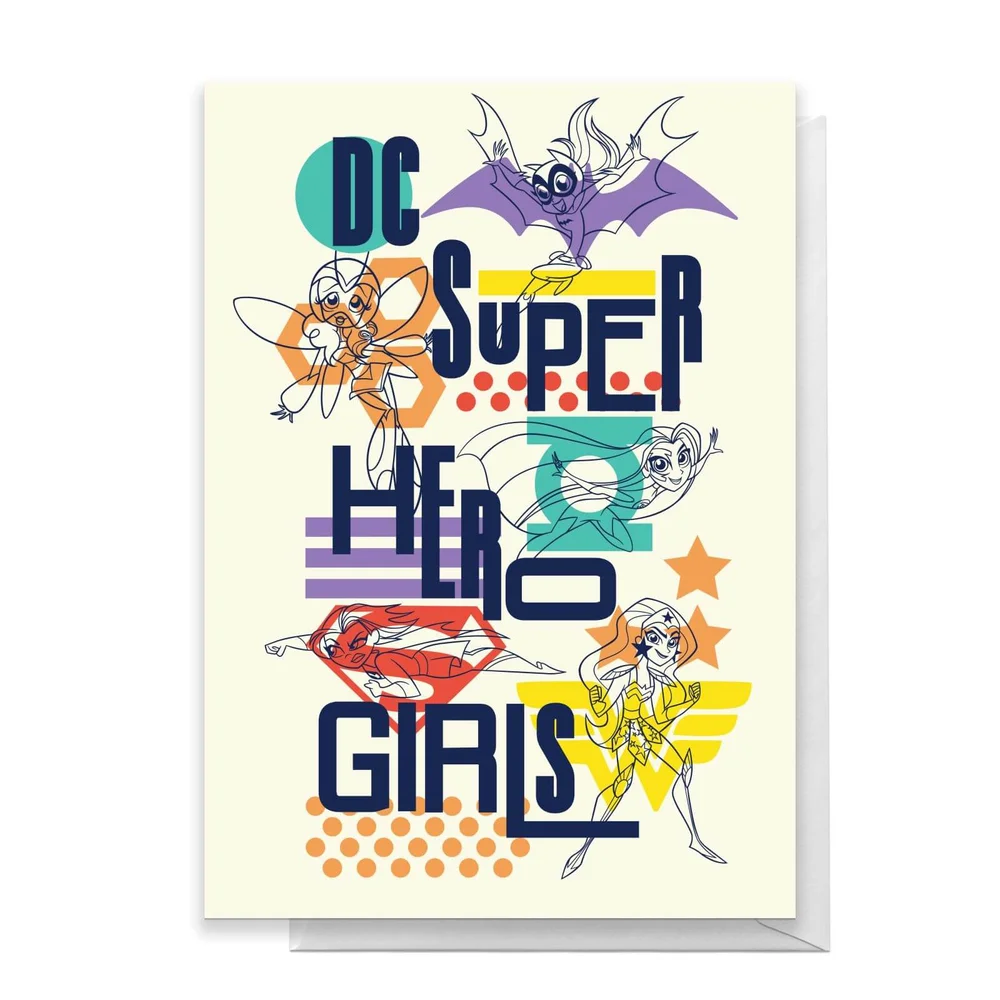 DC Super Hero Girls Greetings Card - Large Card Bild 1