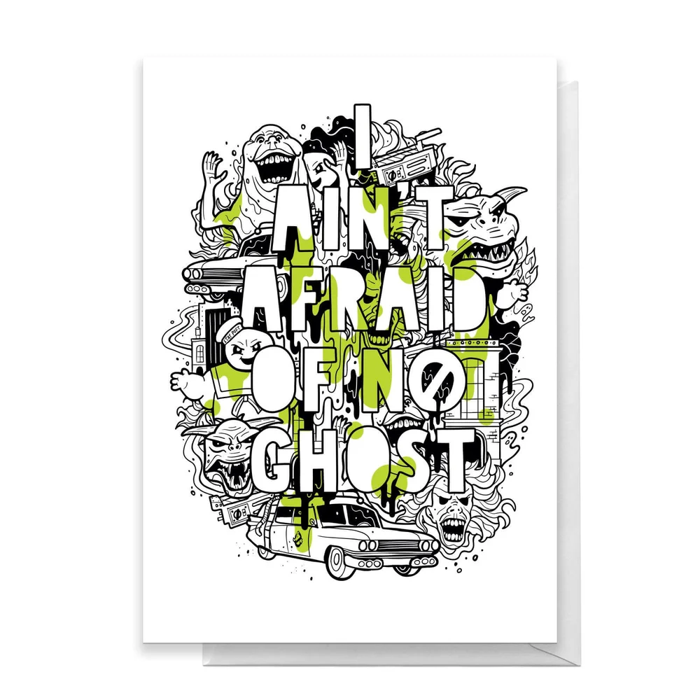 Ghostbusters I Ain't Afraid Of No Ghost Greetings Card - Standard Card Bild 1