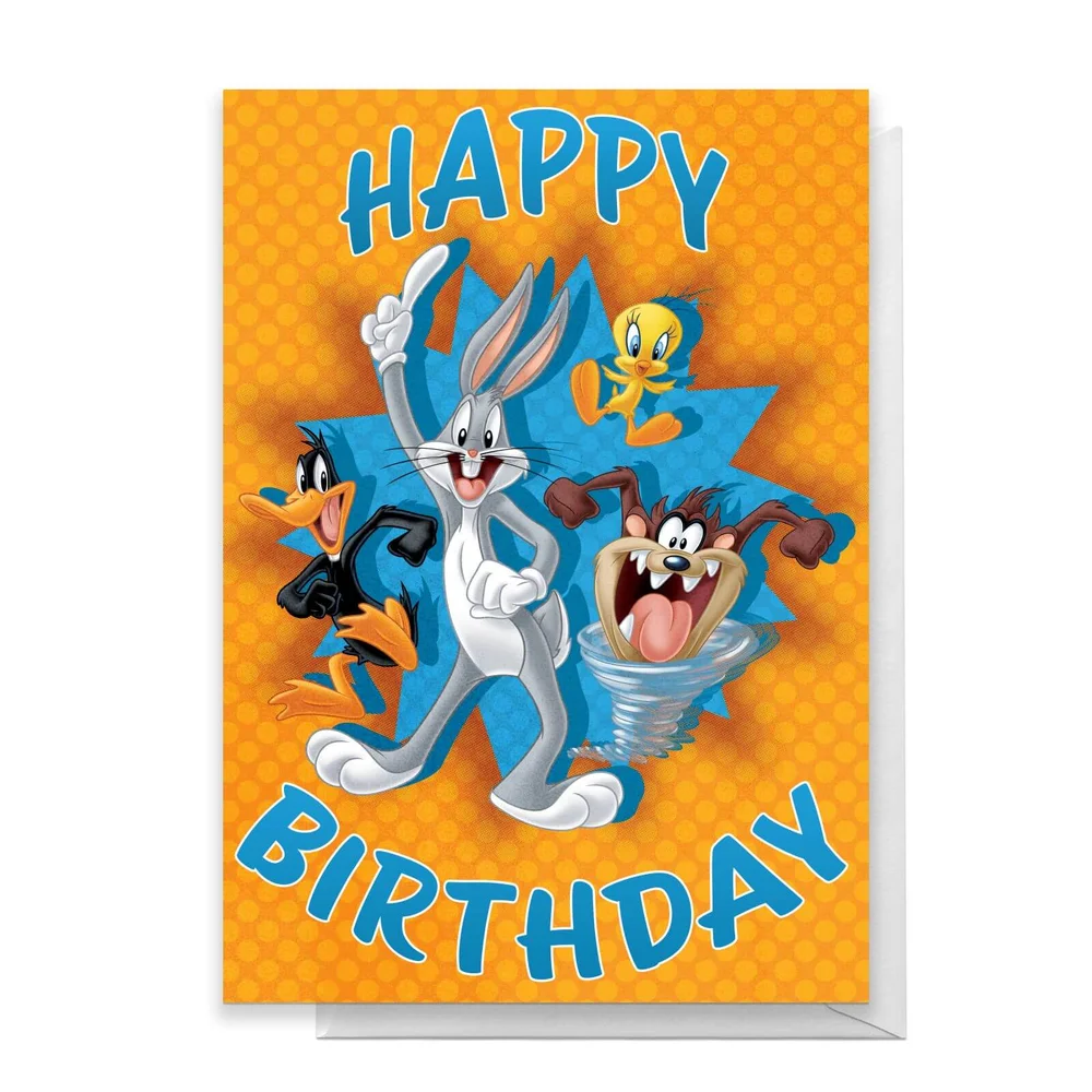 Looney Tunes Group Happy Birthday Greetings Card - Standard Card Bild 1
